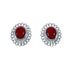 Genuine Sterling Silver Coral Concho Post Earrings JX129767